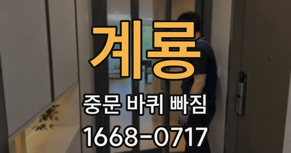 계룡 중문 바퀴 빠짐