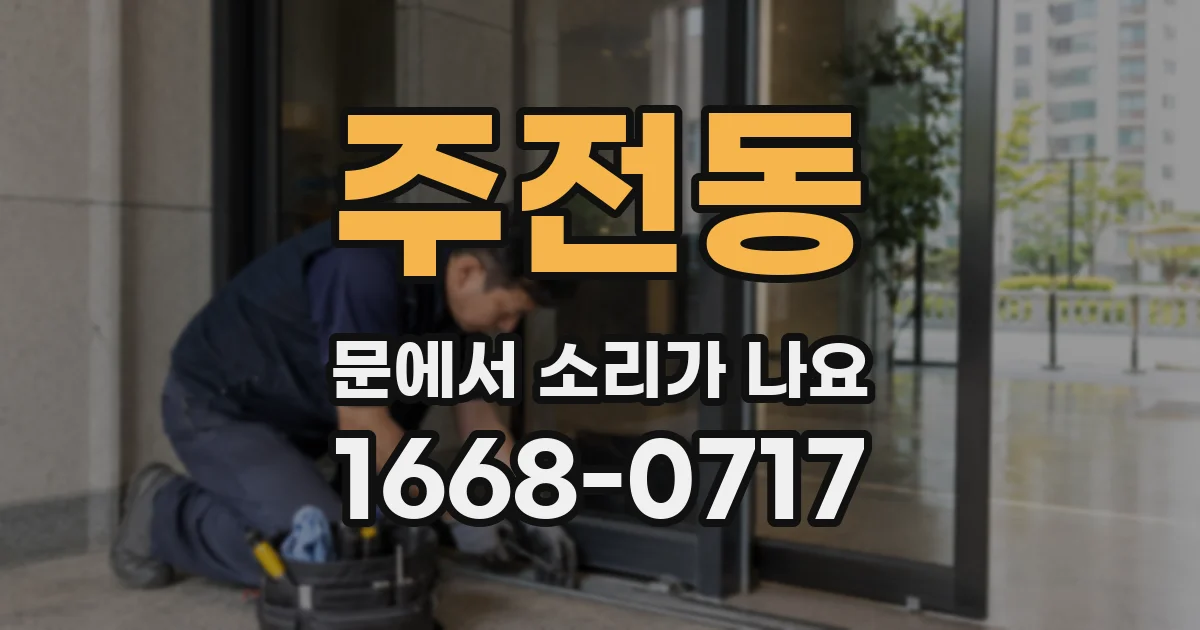 주전동 문에서 소리가 나요