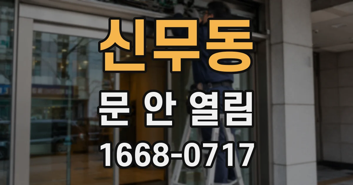 신무동 문 안 열림