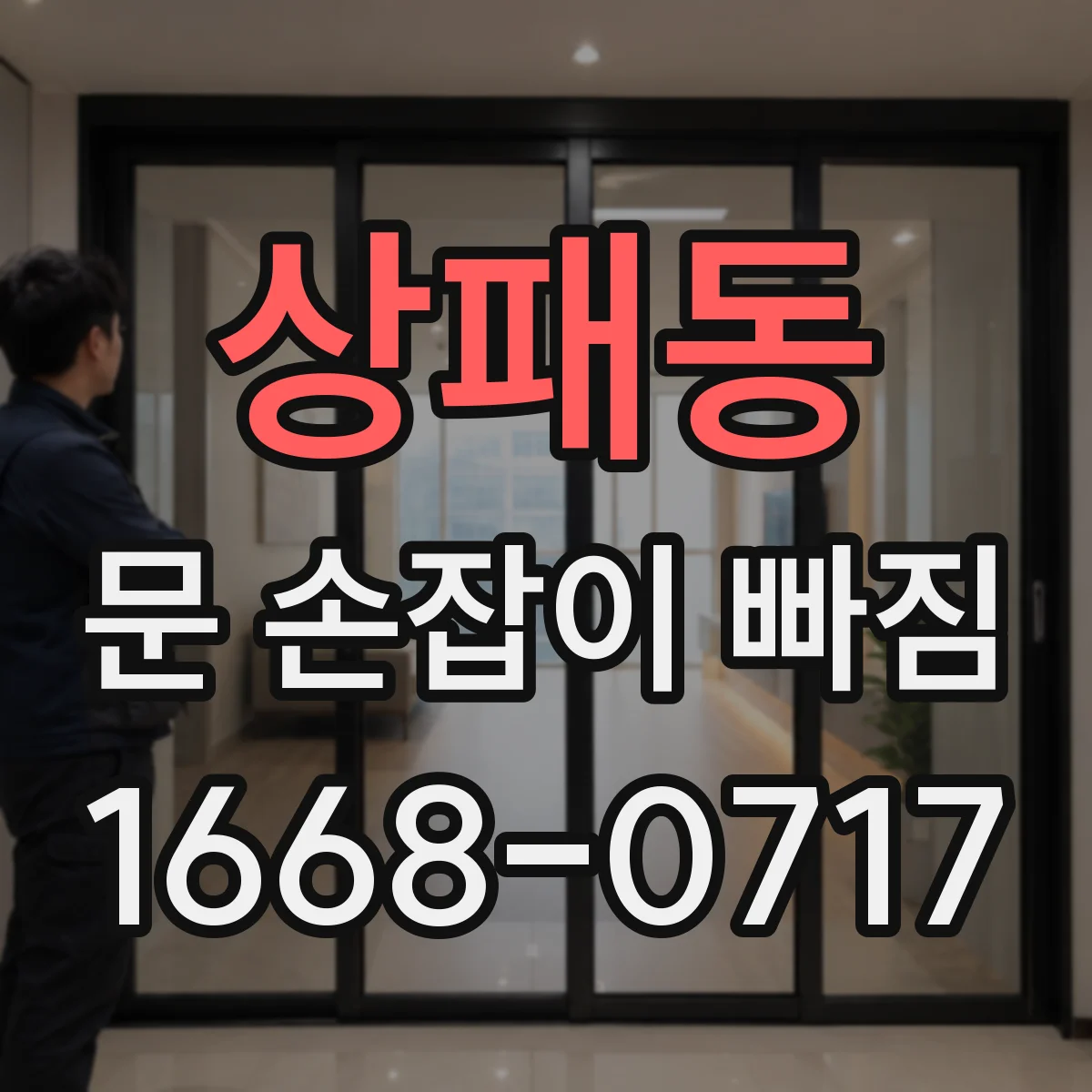 상패동 문 손잡이 빠짐