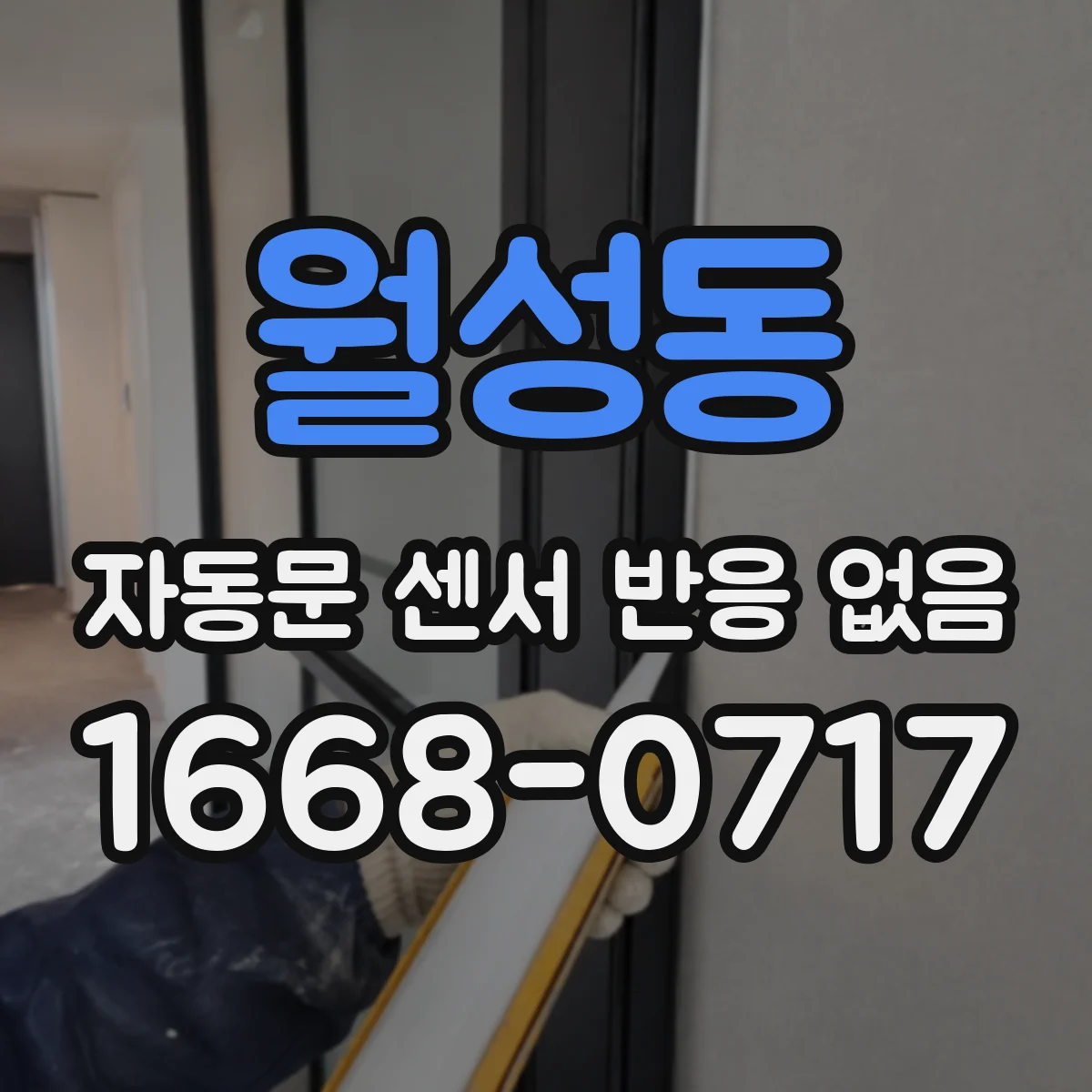 월성동 자동문 센서 반응 없음