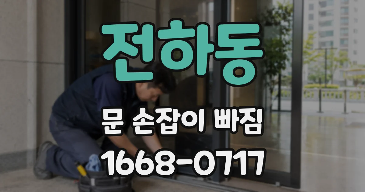 전하동 문 손잡이 빠짐