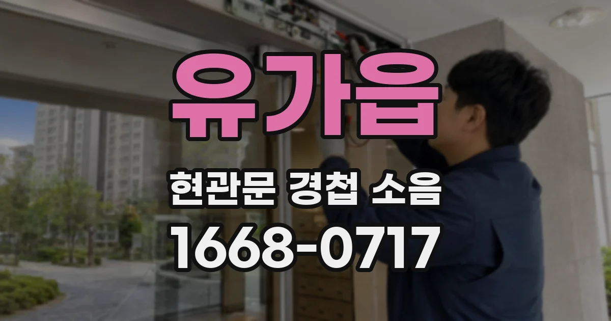 유가읍 현관문 경첩 소음