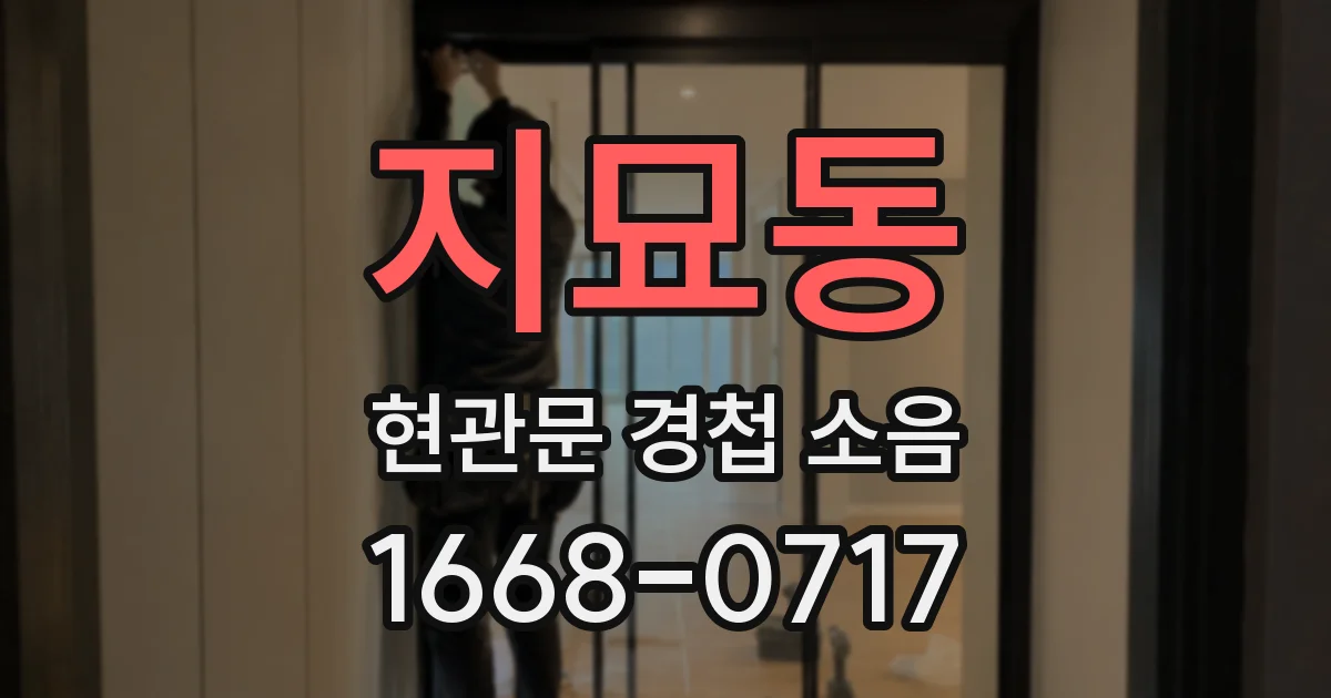 지묘동 현관문 경첩 소음