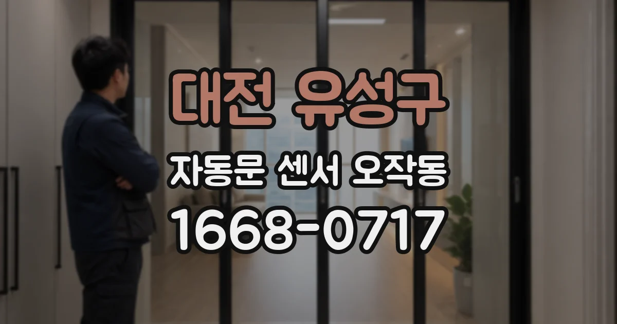 대전 유성구 자동문 센서 오작동