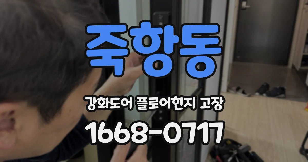 죽항동 강화도어 플로어힌지 고장