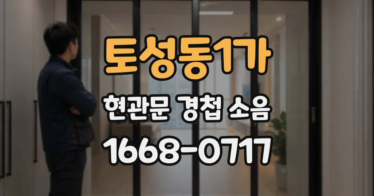 토성동1가 현관문 경첩 소음