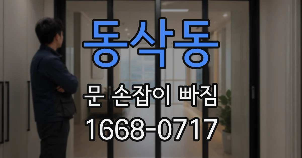 동삭동 문 손잡이 빠짐