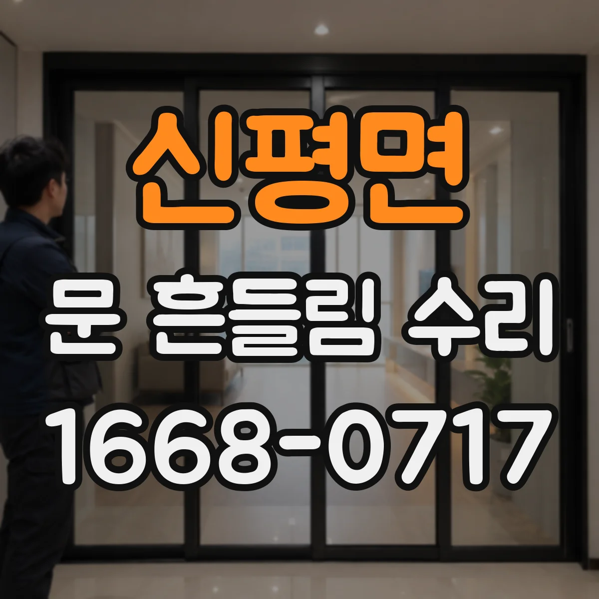 신평면 문 흔들림 수리