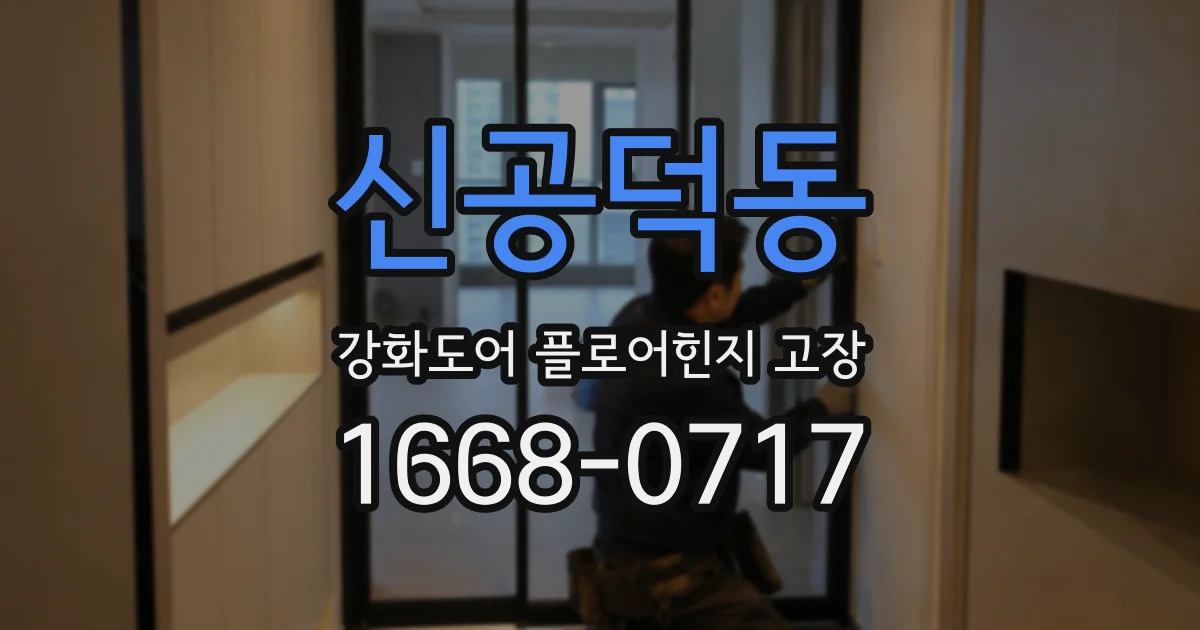 신공덕동 강화도어 플로어힌지 고장