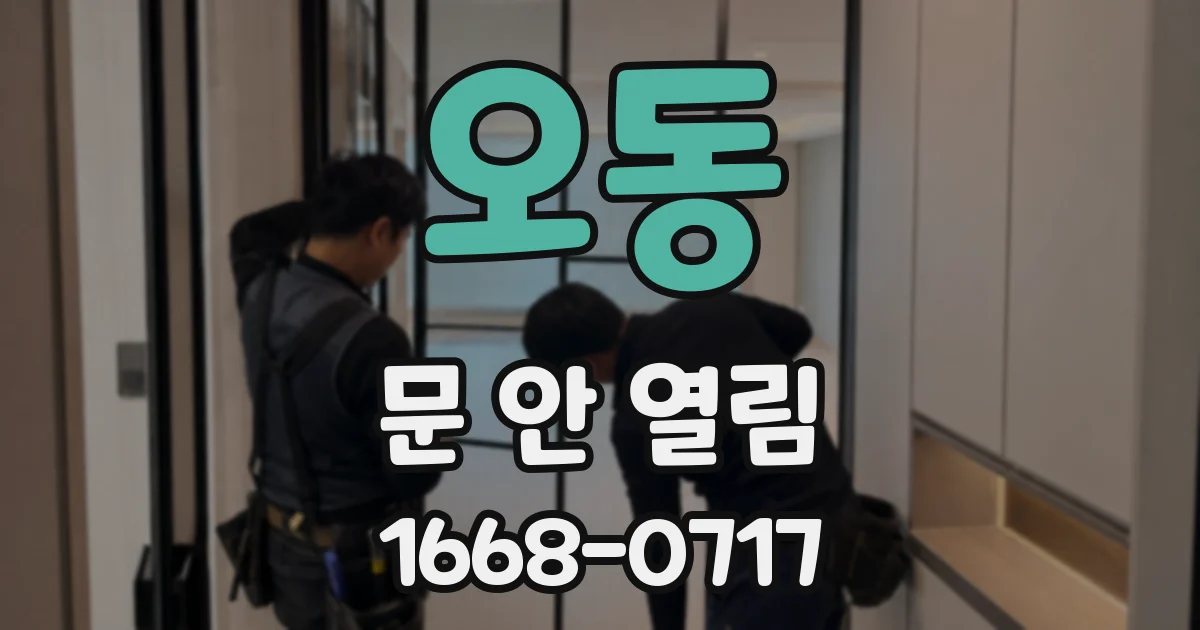 오동 문 안 열림