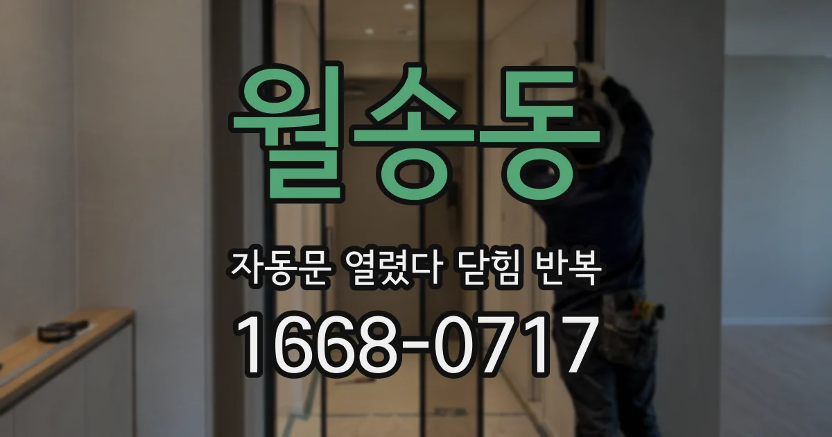 월송동 자동문 열렸다 닫힘 반복 현상은 문이 열리자마자 다시 닫히거나, 한 번 멈춘 뒤 재가동되며 반복되는 경우가 많습니다.