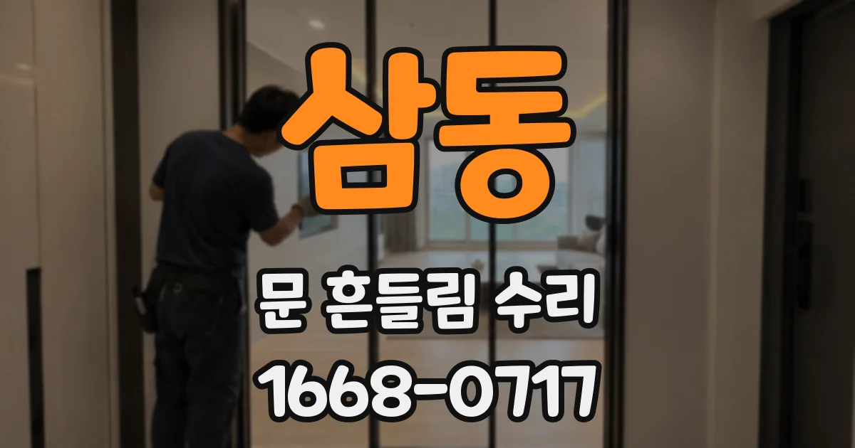 삼동 문 흔들림 수리