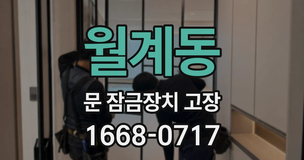 월계동 문 잠금장치 고장