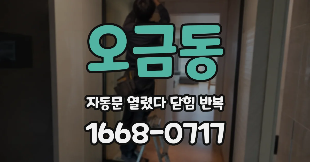 오금동 자동문 열렸다 닫힘 반복 증상은 문이 열렸다가 바로 다시 닫히거나, 멈춘 뒤 다시 작동하는 식으로 나타납니다.