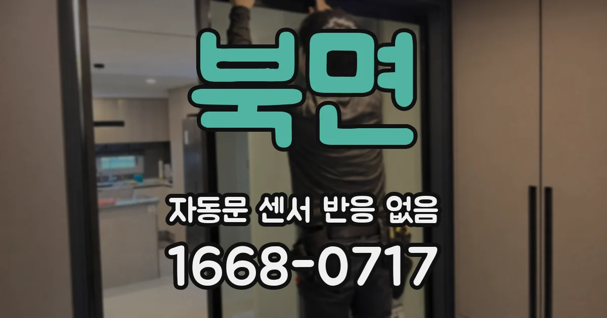 북면 자동문 센서 반응 없음