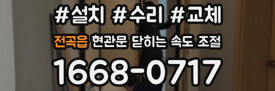 전곡읍 현관문 닫히는 속도 조절