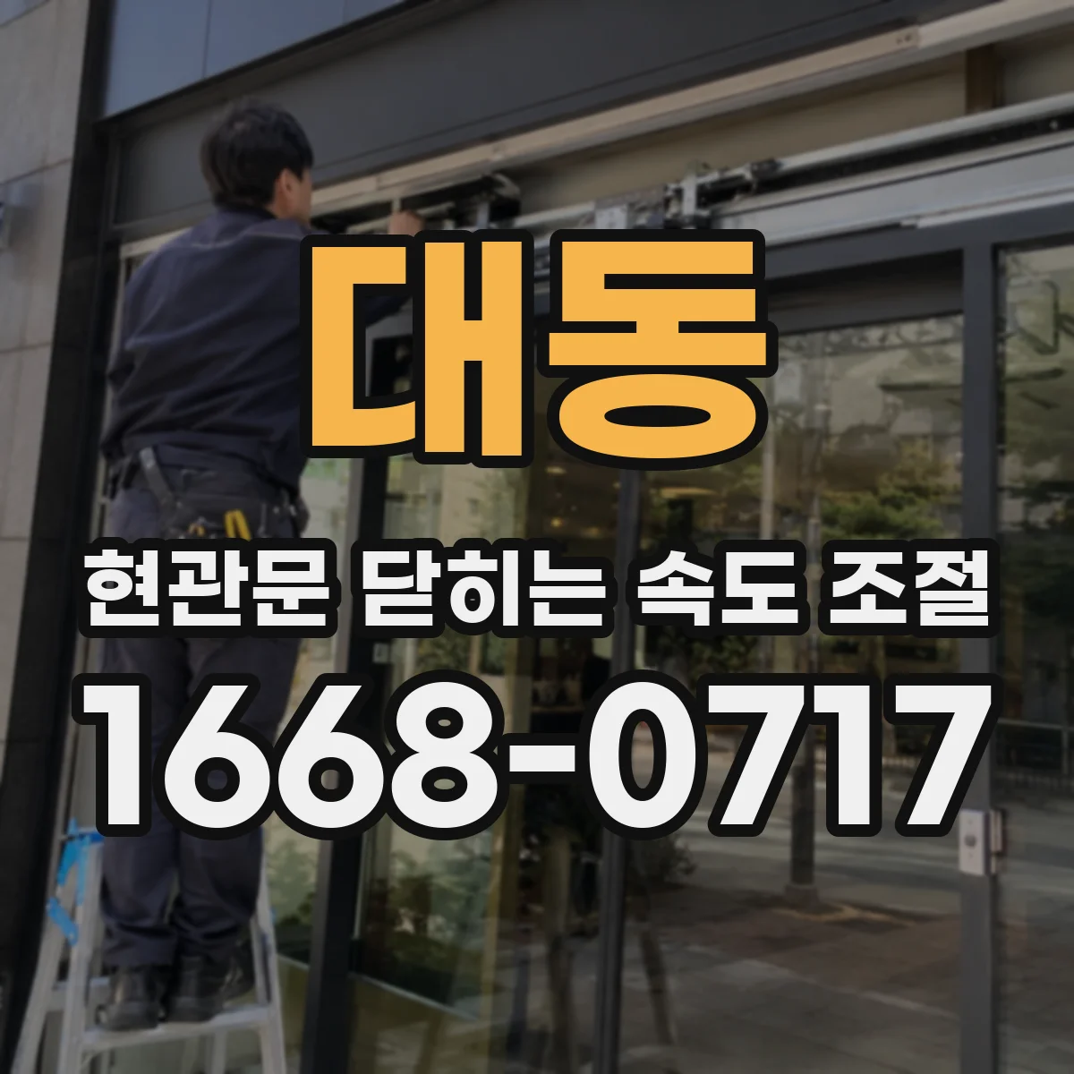 대동 현관문 닫히는 속도 조절
