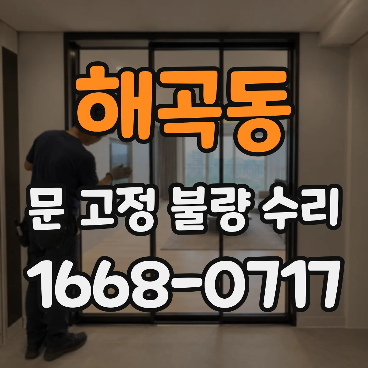 해곡동 문 고정 불량 수리