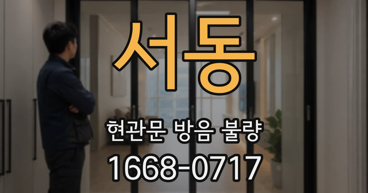 서동 현관문 방음 불량