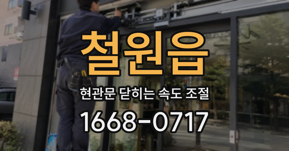 철원읍 현관문 닫히는 속도 조절
