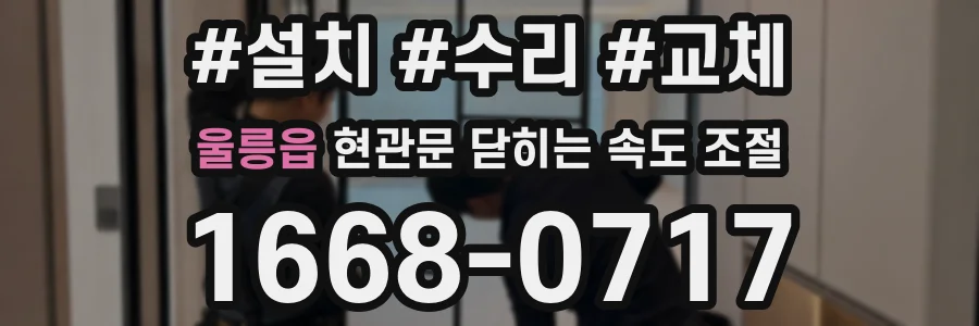 울릉읍 현관문 닫히는 속도 조절