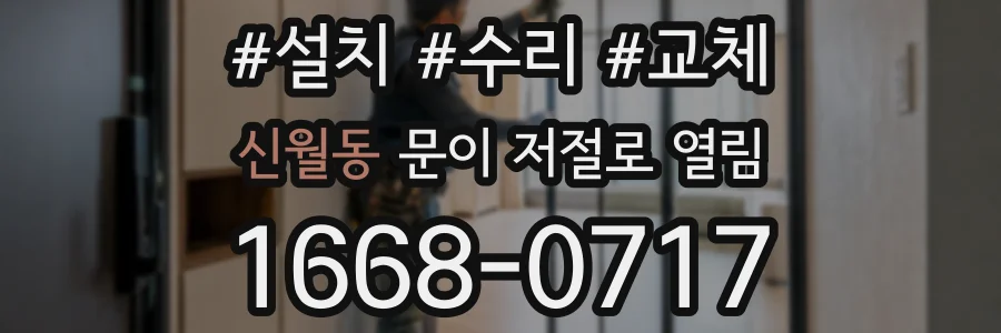 신월동 문이 저절로 열림