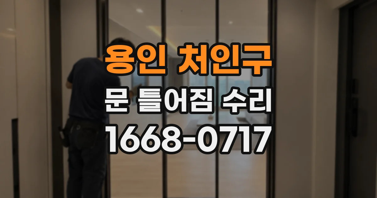 용인 처인구 문 틀어짐 수리