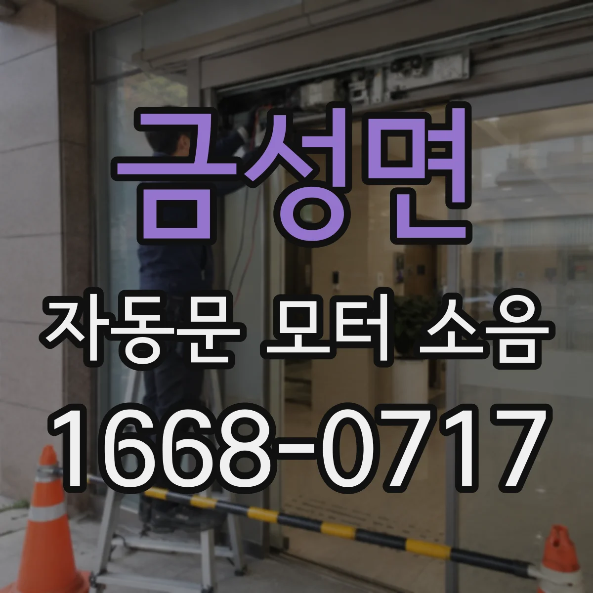금성면 자동문 모터 소음