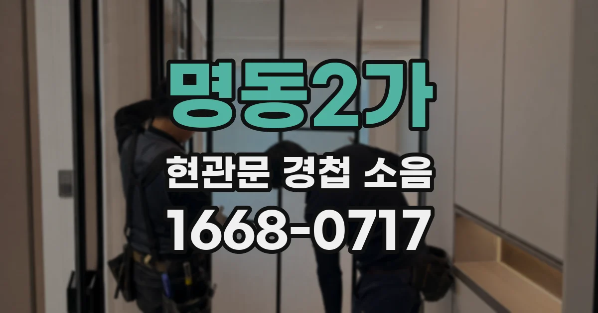 명동2가 현관문 경첩 소음