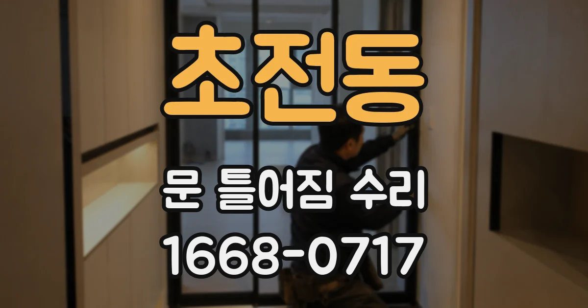 초전동 문 틀어짐 수리
