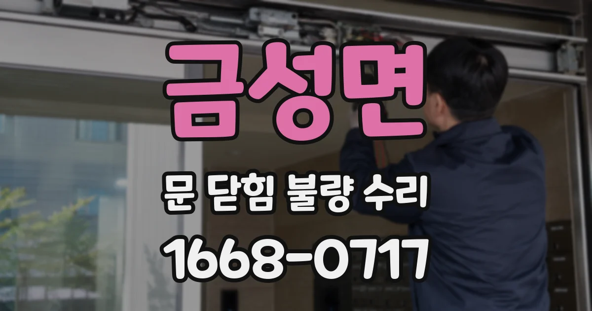 금성면 문 닫힘 불량 수리