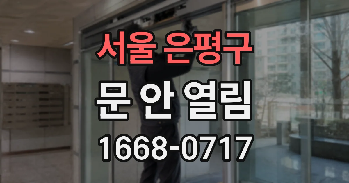 서울 은평구 문 안 열림