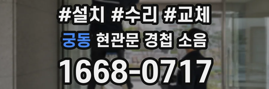 궁동 현관문 경첩 소음