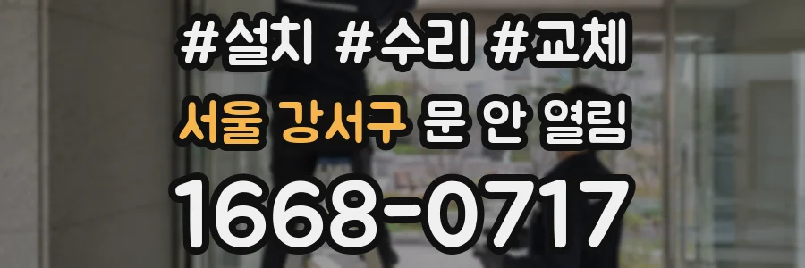 서울 강서구 문 안 열림