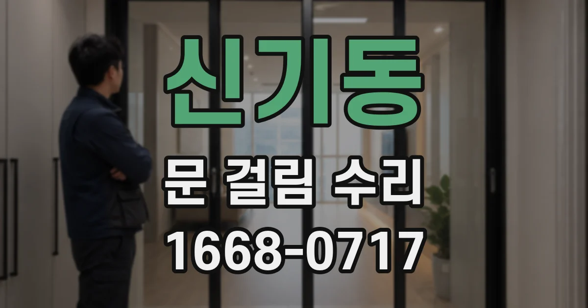 신기동 문 걸림 수리