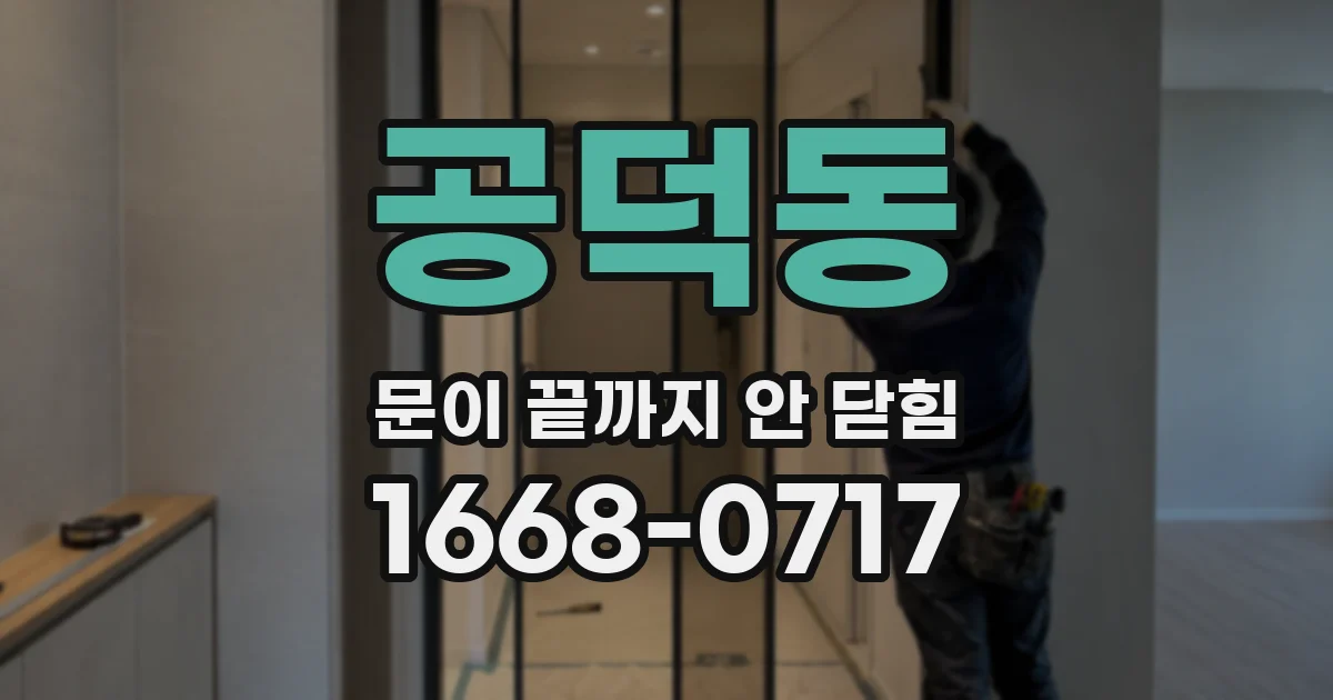 공덕동 문이 끝까지 안 닫힘