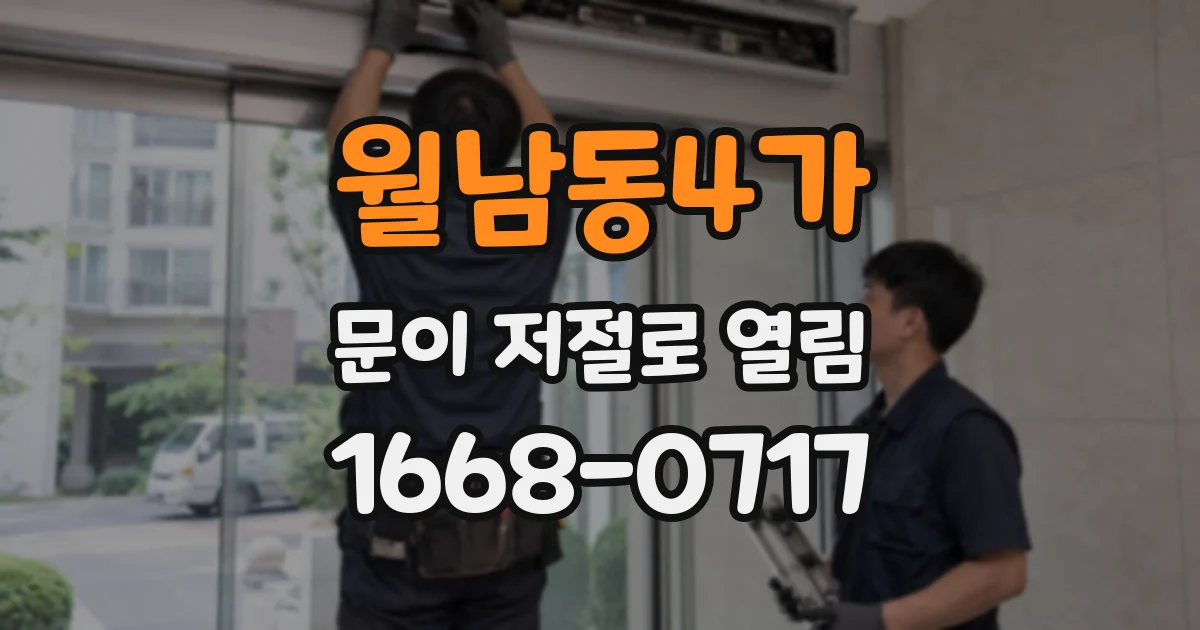 월남동4가 문이 저절로 열림