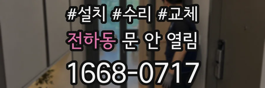 전하동 문 안 열림