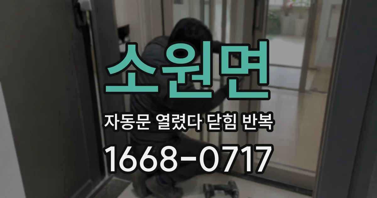 소원면 자동문 열렸다 닫힘 반복 현상은 문이 열리자마자 다시 닫히거나, 한 번 멈춘 뒤 재가동되며 반복되는 경우가 많습니다.