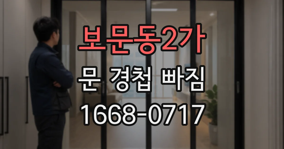 보문동2가 문 경첩 빠짐