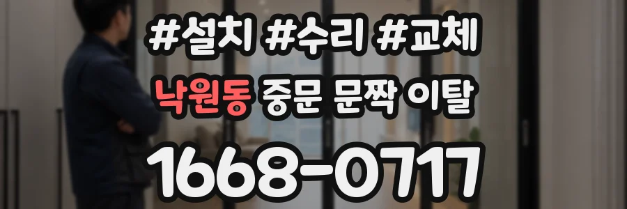 낙원동 중문 문짝 이탈