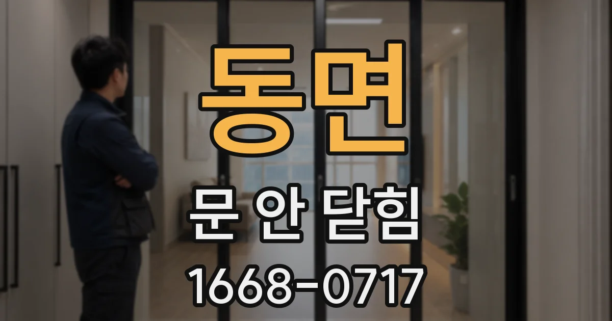 동면 문 안 닫힘