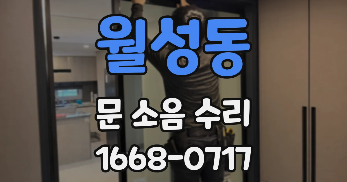월성동 문 소음 수리
