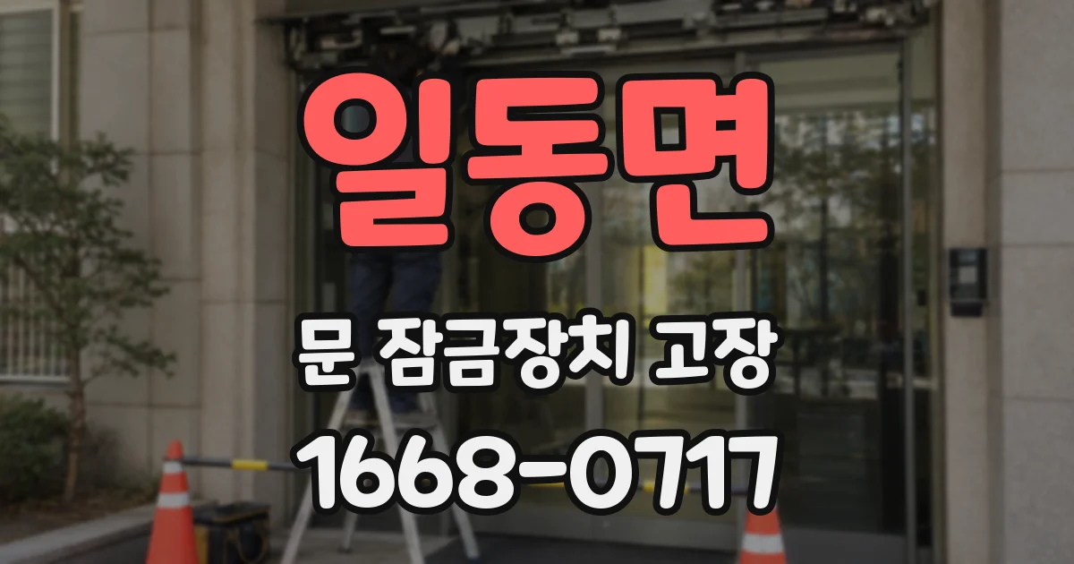 일동면 문 잠금장치 고장
