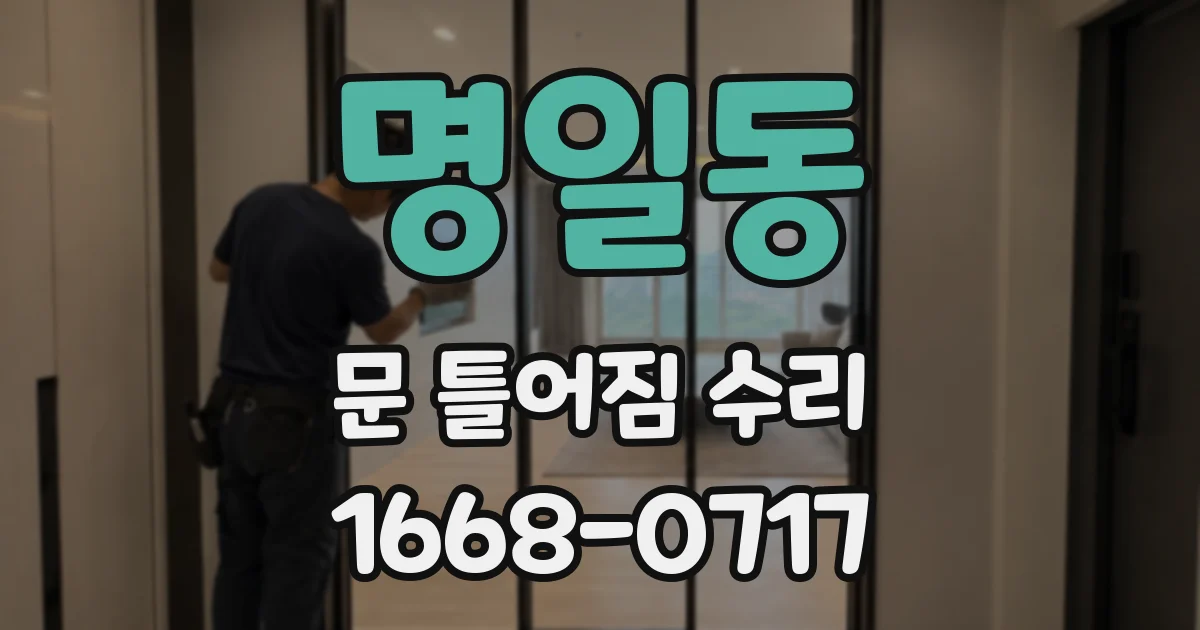 명일동 문 틀어짐 수리
