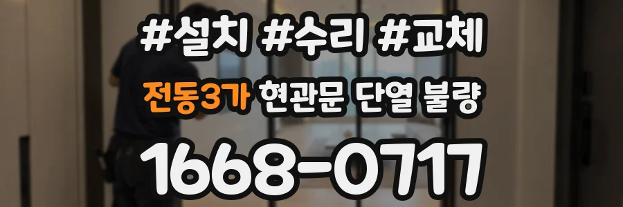 전동3가 현관문 단열 불량