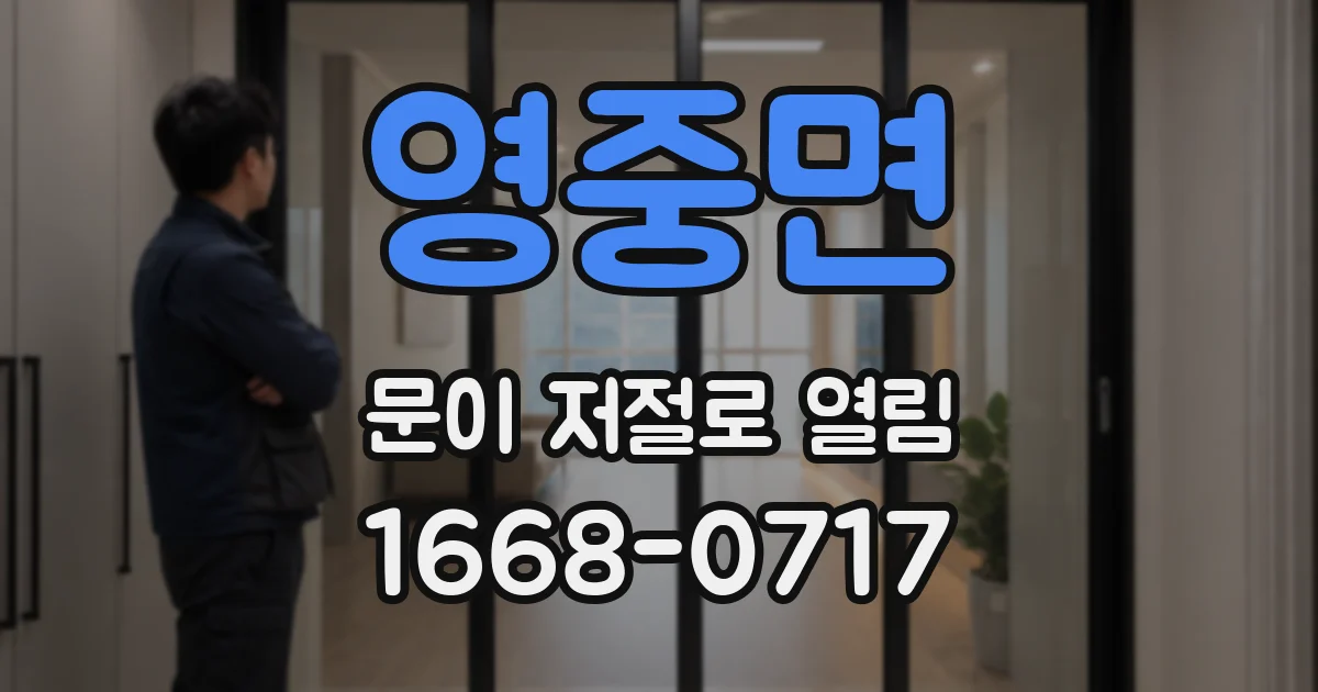 영중면 문이 저절로 열림
