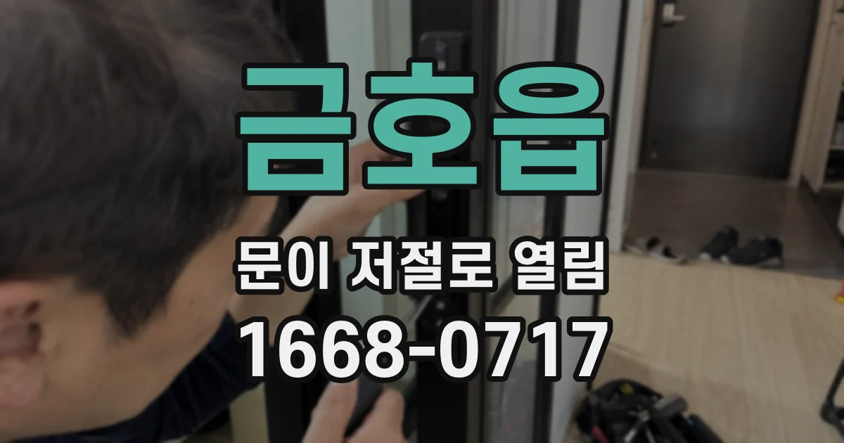 금호읍 문이 저절로 열림