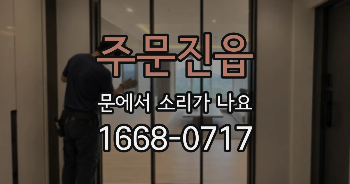 주문진읍 문에서 소리가 나요